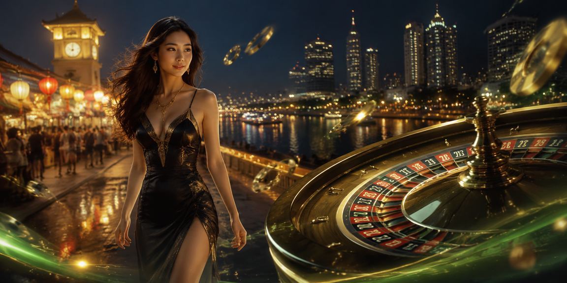 Bàn roulette tại TP. Hồ Chí Minh về đêm, không khí sòng bài nhộn nhịp