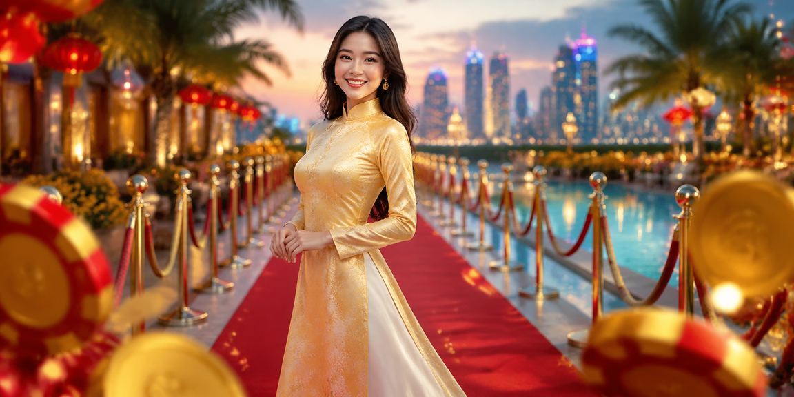 Người dùng tại Nha Trang kiểm tra hoàn trả VIP trên điện thoại với trang phục áo dài